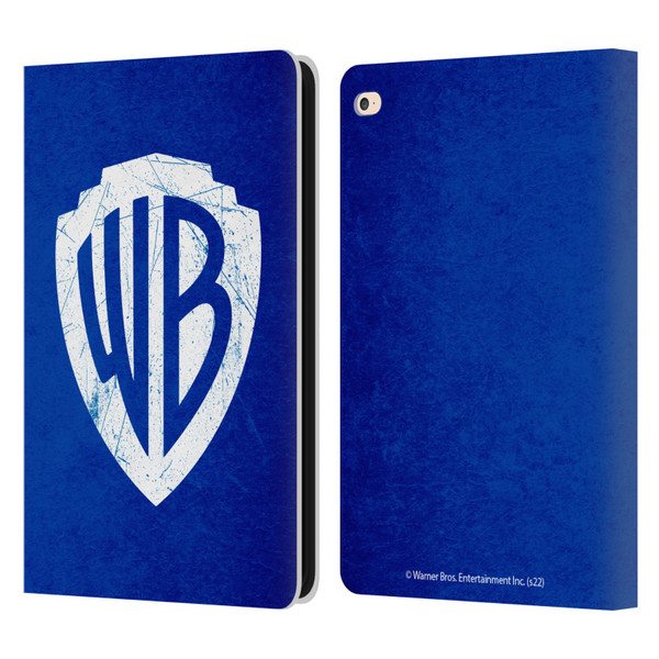 Warner Bros. Shield Logo Distressed Leather Book Wallet Case Cover For Apple iPad Air 2 (2014)