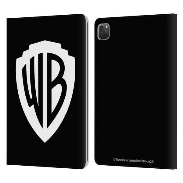 Warner Bros. Shield Logo Black Leather Book Wallet Case Cover For Apple iPad Pro 11 2020 / 2021 / 2022