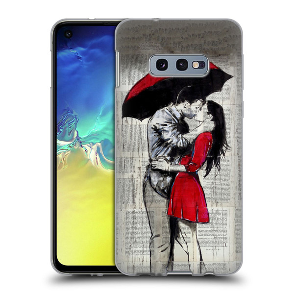 LouiJoverArt Red Ink A New Kiss 2 Soft Gel Case for Samsung Galaxy S10e