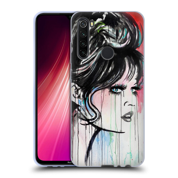 LouiJoverArt Red Ink God Created Woman Soft Gel Case for Xiaomi Redmi Note 8T