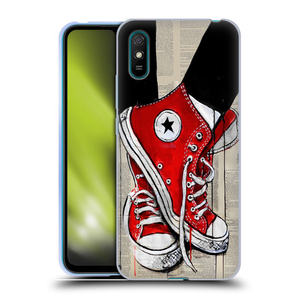 LouiJoverArt Red Ink Shoes Soft Gel Case for Xiaomi Redmi 9A / Redmi 9AT
