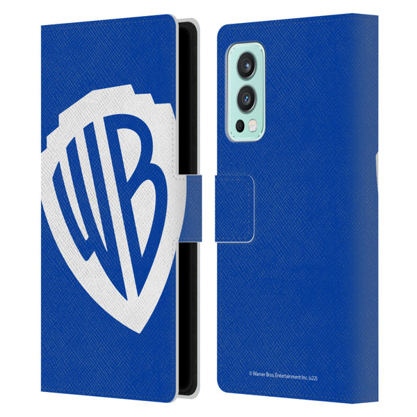 Warner Bros. Shield Logo Oversized Leather Book Wallet Case Cover For OnePlus Nord 2 5G