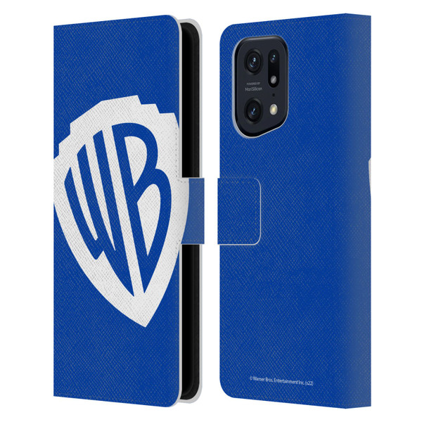 Warner Bros. Shield Logo Oversized Leather Book Wallet Case Cover For OPPO Find X5 Pro