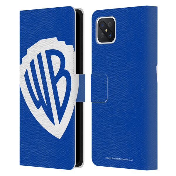 Warner Bros. Shield Logo Oversized Leather Book Wallet Case Cover For OPPO Reno4 Z 5G