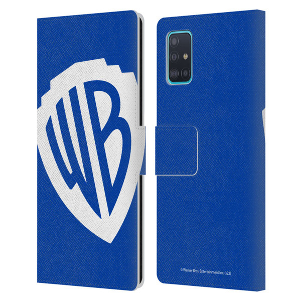 Warner Bros. Shield Logo Oversized Leather Book Wallet Case Cover For Samsung Galaxy A51 (2019)