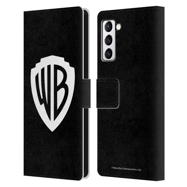 Warner Bros. Shield Logo Black Leather Book Wallet Case Cover For Samsung Galaxy S21+ 5G