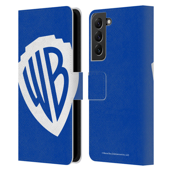Warner Bros. Shield Logo Oversized Leather Book Wallet Case Cover For Samsung Galaxy S22+ 5G