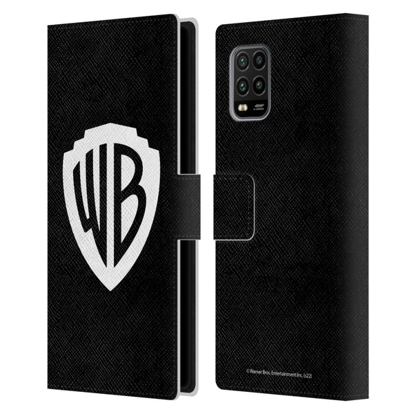 Warner Bros. Shield Logo Black Leather Book Wallet Case Cover For Xiaomi Mi 10 Lite 5G
