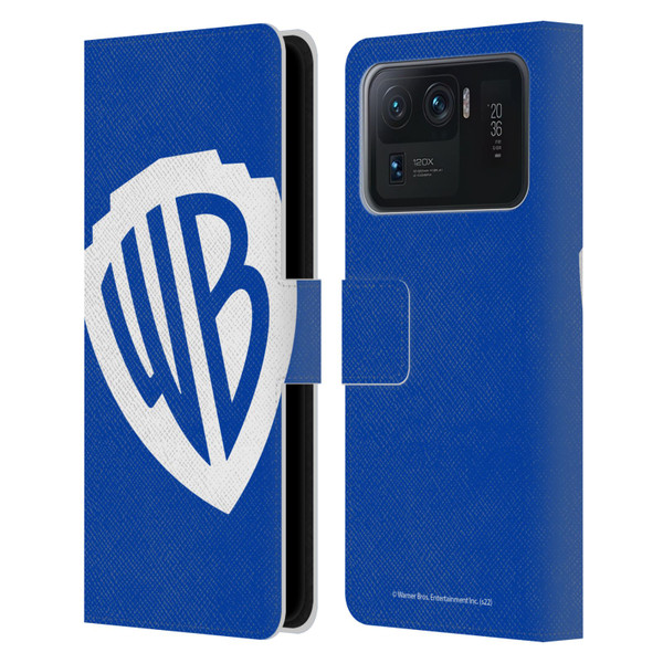 Warner Bros. Shield Logo Oversized Leather Book Wallet Case Cover For Xiaomi Mi 11 Ultra