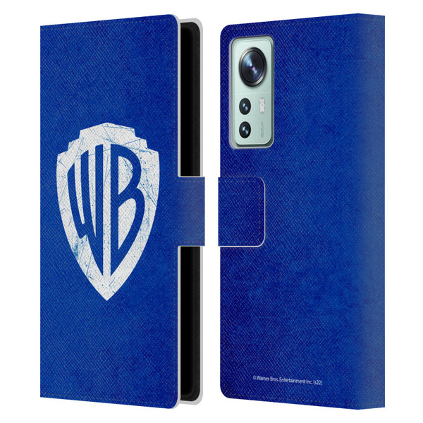 Warner Bros. Shield Logo Distressed Leather Book Wallet Case Cover For Xiaomi 12