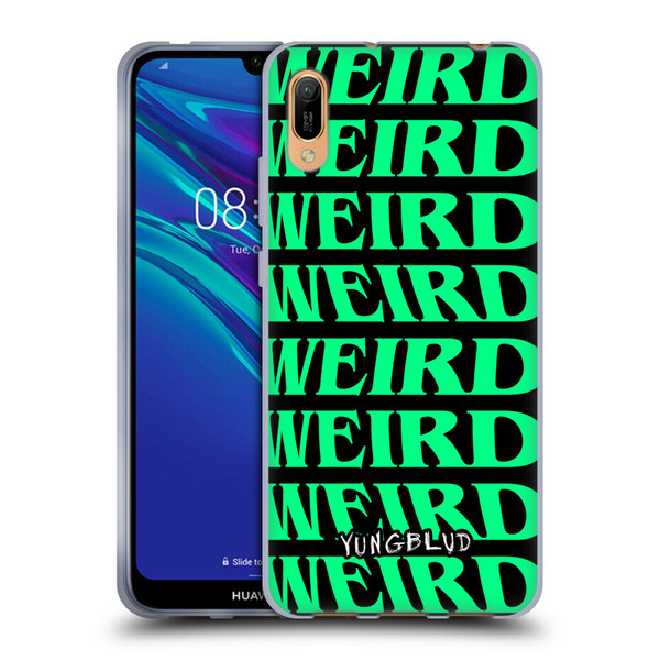 Yungblud Graphics Weird! Text Soft Gel Case for Huawei Y6 Pro (2019)