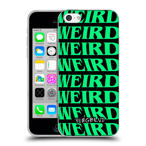 Yungblud Graphics Weird! Text Soft Gel Case for Apple iPhone 5c