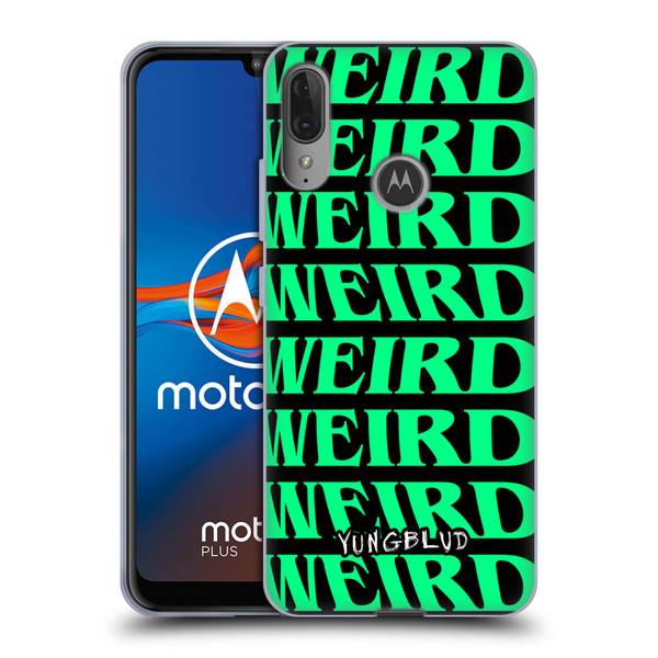 Yungblud Graphics Weird! Text Soft Gel Case for Motorola Moto E6 Plus