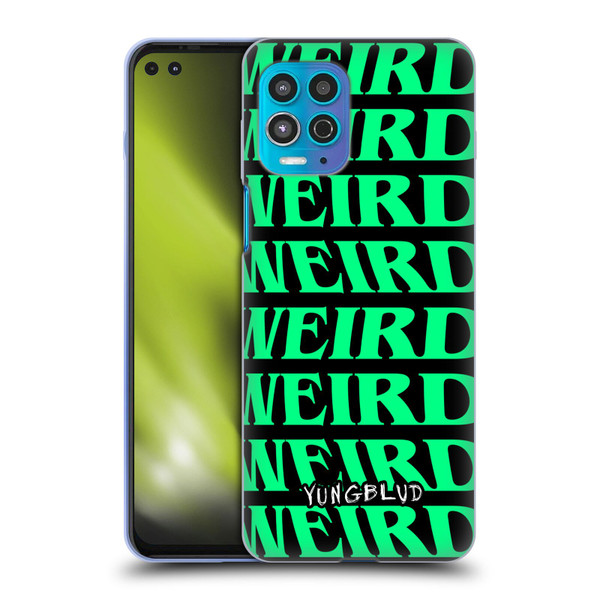 Yungblud Graphics Weird! Text Soft Gel Case for Motorola Moto G100