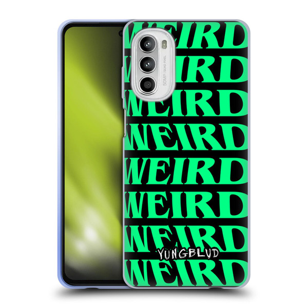 Yungblud Graphics Weird! Text Soft Gel Case for Motorola Moto G52