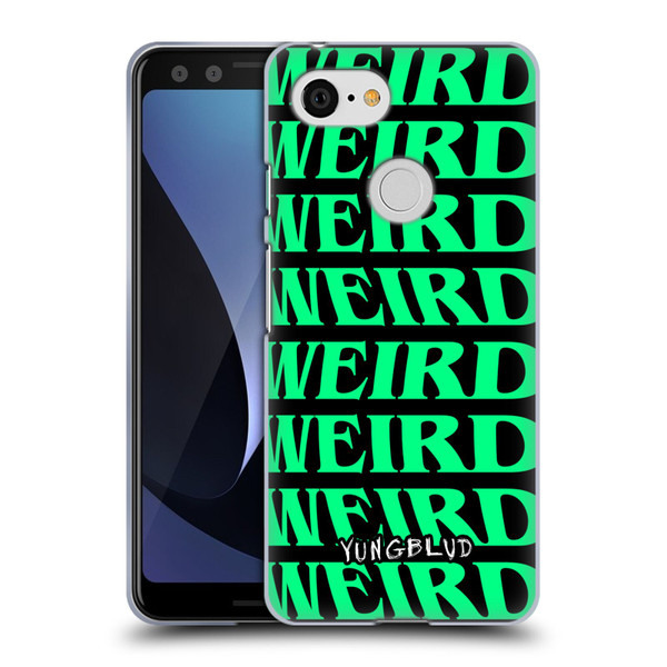 Yungblud Graphics Weird! Text Soft Gel Case for Google Pixel 3