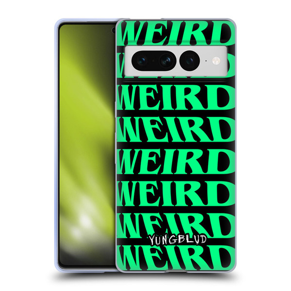Yungblud Graphics Weird! Text Soft Gel Case for Google Pixel 7 Pro