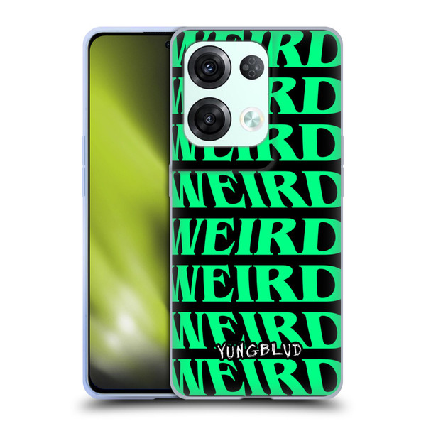 Yungblud Graphics Weird! Text Soft Gel Case for OPPO Reno8 Pro