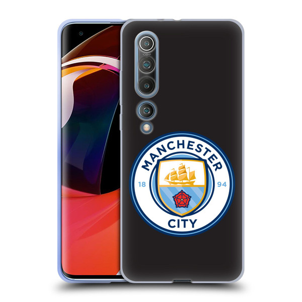 Manchester City Man City FC Badge Black Full Colour Soft Gel Case for Xiaomi Mi 10 5G / Mi 10 Pro 5G