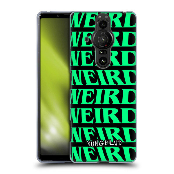 Yungblud Graphics Weird! Text Soft Gel Case for Sony Xperia Pro-I