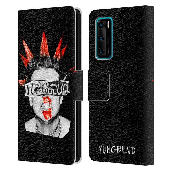 Yungblud Graphics Face Leather Book Wallet Case Cover For Huawei P40 5G