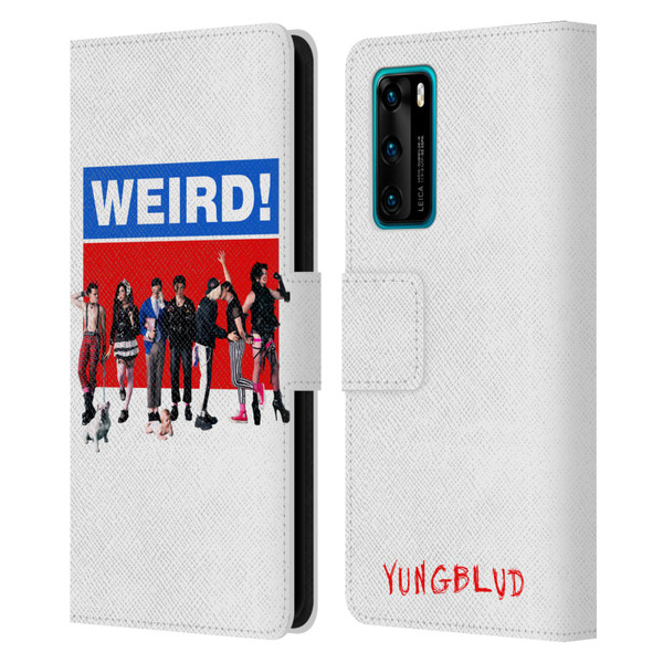 Yungblud Graphics Weird! Leather Book Wallet Case Cover For Huawei P40 5G