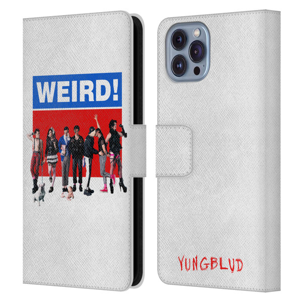 Yungblud Graphics Weird! Leather Book Wallet Case Cover For Apple iPhone 14