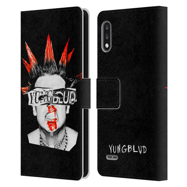 Yungblud Graphics Face Leather Book Wallet Case Cover For LG K22