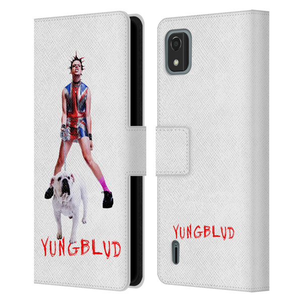 Yungblud Graphics Strawberry Lipstick Leather Book Wallet Case Cover For Nokia C2 2nd Edition