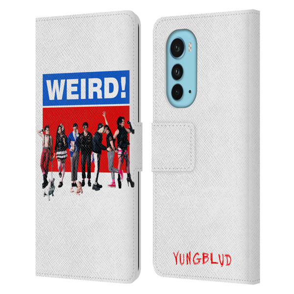 Yungblud Graphics Weird! Leather Book Wallet Case Cover For Motorola Edge (2022)