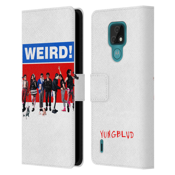Yungblud Graphics Weird! Leather Book Wallet Case Cover For Motorola Moto E7