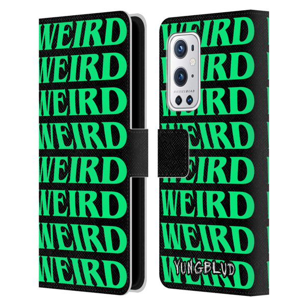 Yungblud Graphics Weird! Text Leather Book Wallet Case Cover For OnePlus 9 Pro