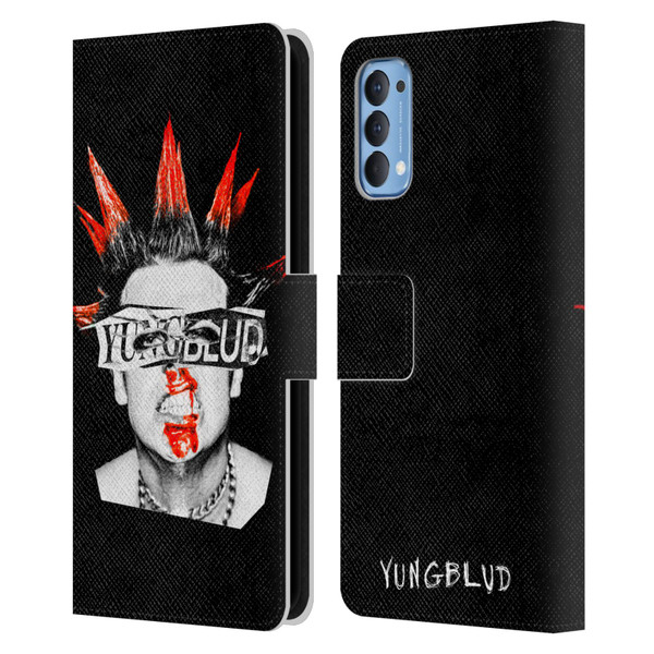 Yungblud Graphics Face Leather Book Wallet Case Cover For OPPO Reno 4 5G