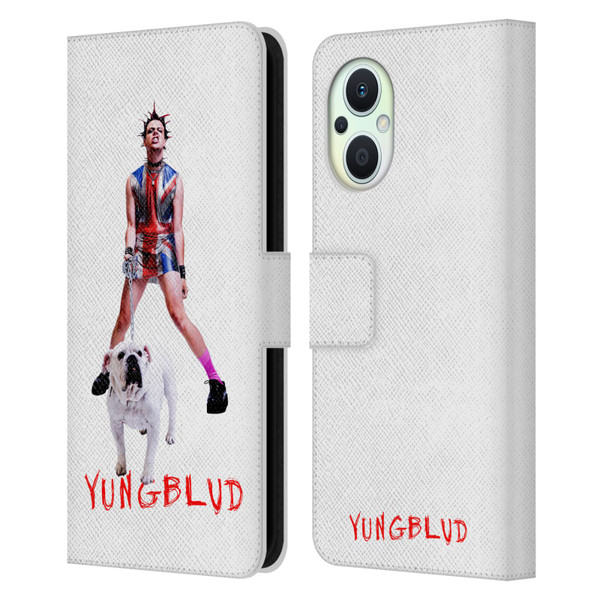 Yungblud Graphics Strawberry Lipstick Leather Book Wallet Case Cover For OPPO Reno8 Lite