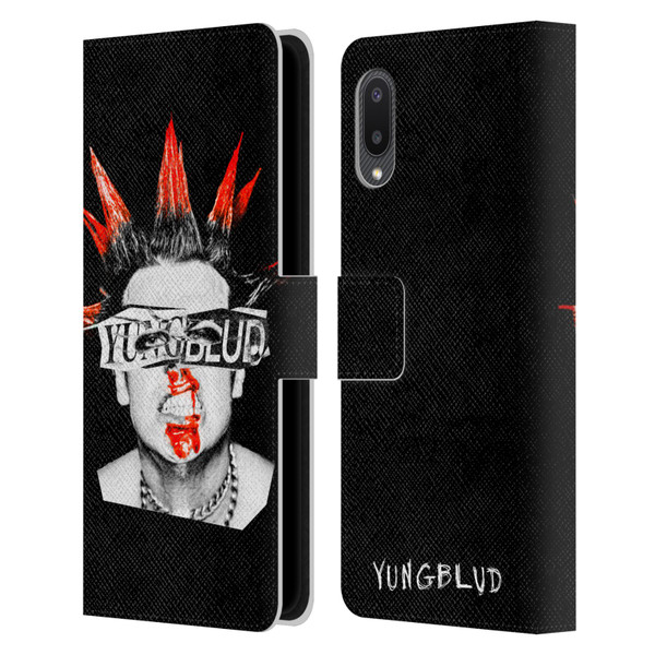 Yungblud Graphics Face Leather Book Wallet Case Cover For Samsung Galaxy A02/M02 (2021)