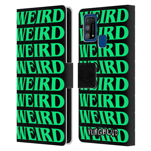 Yungblud Graphics Weird! Text Leather Book Wallet Case Cover For Samsung Galaxy M31 (2020)