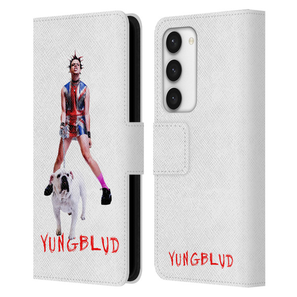 Yungblud Graphics Strawberry Lipstick Leather Book Wallet Case Cover For Samsung Galaxy S23 5G