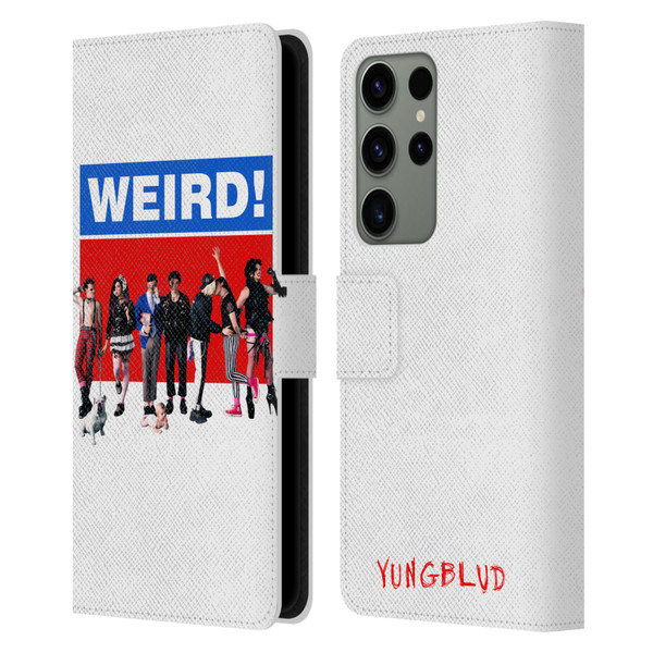 Yungblud Graphics Weird! Leather Book Wallet Case Cover For Samsung Galaxy S23 Ultra 5G