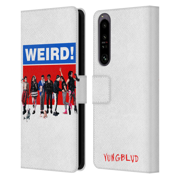 Yungblud Graphics Weird! Leather Book Wallet Case Cover For Sony Xperia 1 IV