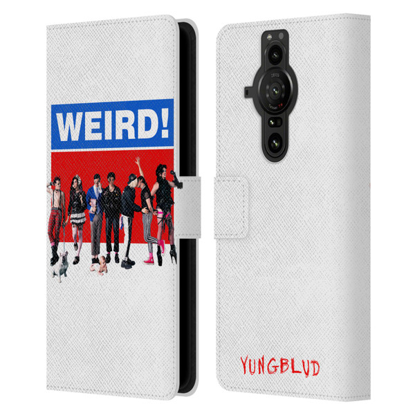 Yungblud Graphics Weird! Leather Book Wallet Case Cover For Sony Xperia Pro-I
