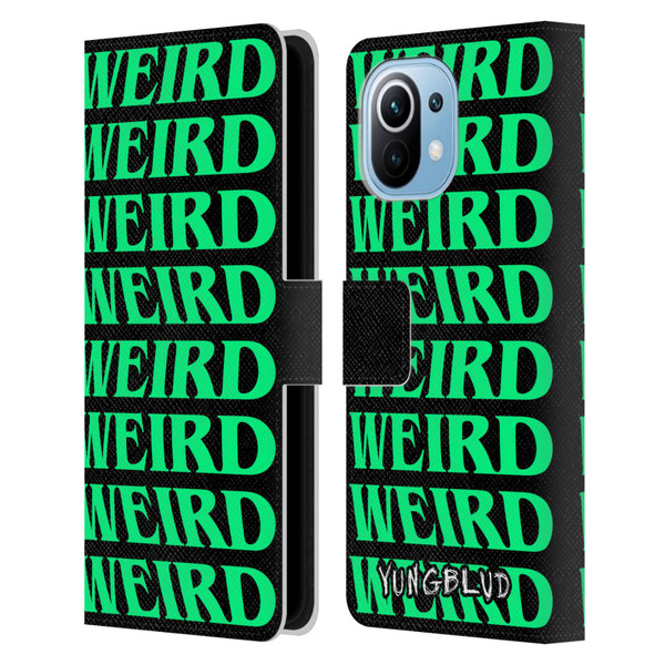 Yungblud Graphics Weird! Text Leather Book Wallet Case Cover For Xiaomi Mi 11