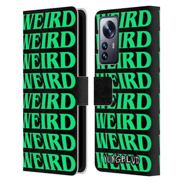 Yungblud Graphics Weird! Text Leather Book Wallet Case Cover For Xiaomi 12 Pro
