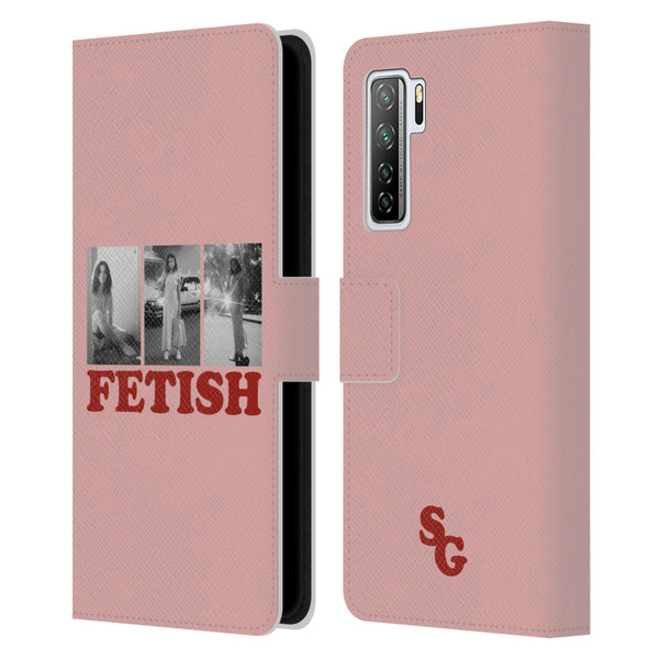 Selena Gomez Fetish Black & White Album Photos Leather Book Wallet Case Cover For Huawei Nova 7 SE/P40 Lite 5G
