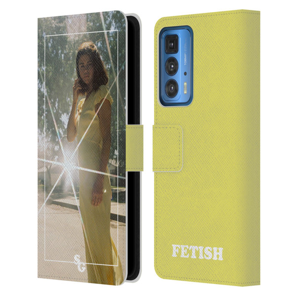 Selena Gomez Fetish Nightgown Yellow Leather Book Wallet Case Cover For Motorola Edge 20 Pro