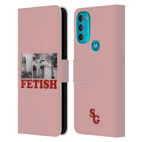Selena Gomez Fetish Black & White Album Photos Leather Book Wallet Case Cover For Motorola Moto G71 5G