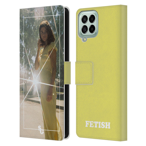 Selena Gomez Fetish Nightgown Yellow Leather Book Wallet Case Cover For Samsung Galaxy M33 (2022)