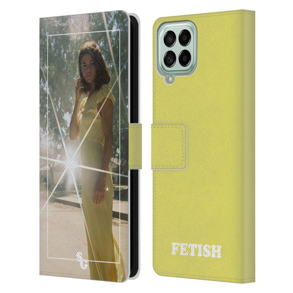 Selena Gomez Fetish Nightgown Yellow Leather Book Wallet Case Cover For Samsung Galaxy M53 (2022)