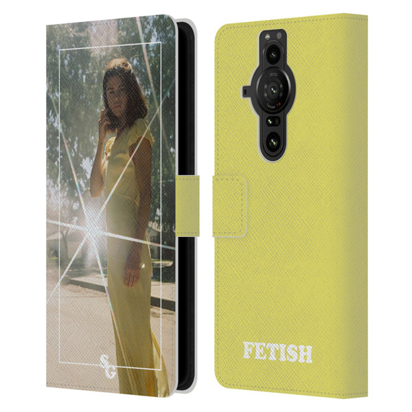 Selena Gomez Fetish Nightgown Yellow Leather Book Wallet Case Cover For Sony Xperia Pro-I