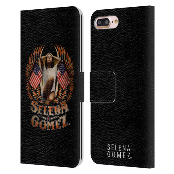 Selena Gomez Revival Biker Fashion Leather Book Wallet Case Cover For Apple iPhone 7 Plus / iPhone 8 Plus