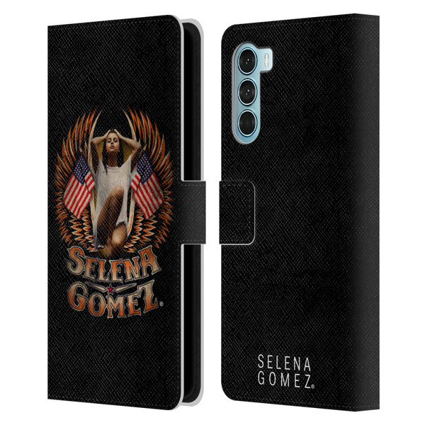 Selena Gomez Revival Biker Fashion Leather Book Wallet Case Cover For Motorola Edge S30 / Moto G200 5G